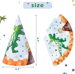 12 Pcs Birthday Party Hats Assorted Themes Cone Paper Headbands | Multiple Style
