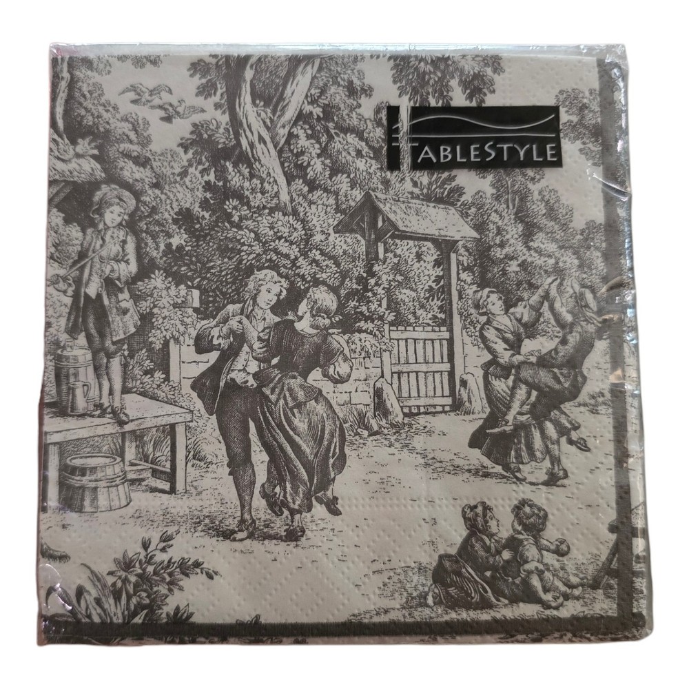 Tablestyle «House Party» Toile tissue Paper napkins 20 ct 3 ply Wedding Party
