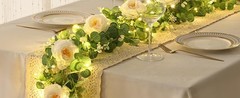 2Pcs 13Ft Artificial Eucalyptus Garlands with Flowers, Faux Floral Greenery