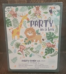 Party In A Box Jungle Theme – Kids/Children Birthday Party Included Total 43 pc