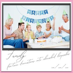 Happy Birthday Banner Happy Birthday Sign Birthday Decorations for Light Blue