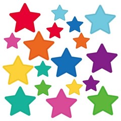 108 Pcs Star Cutouts Bulletin Board Stars Cutouts Decorations Paper Die Cut f…