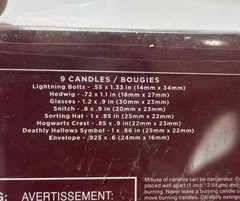 Papyrus Birthday Candles, Harry Potter Cake Topper (9-Count)