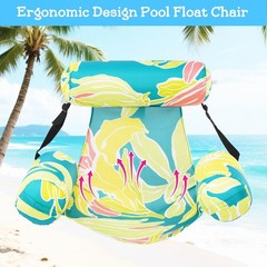 Inflatable Pool Float Chair 2 Pack Pool Floats Adult Heavy Duty, Water Float…