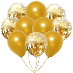 48Pcs Yellow Foil Balloons Birthday Party Decorations Set Happy Birthday Banner