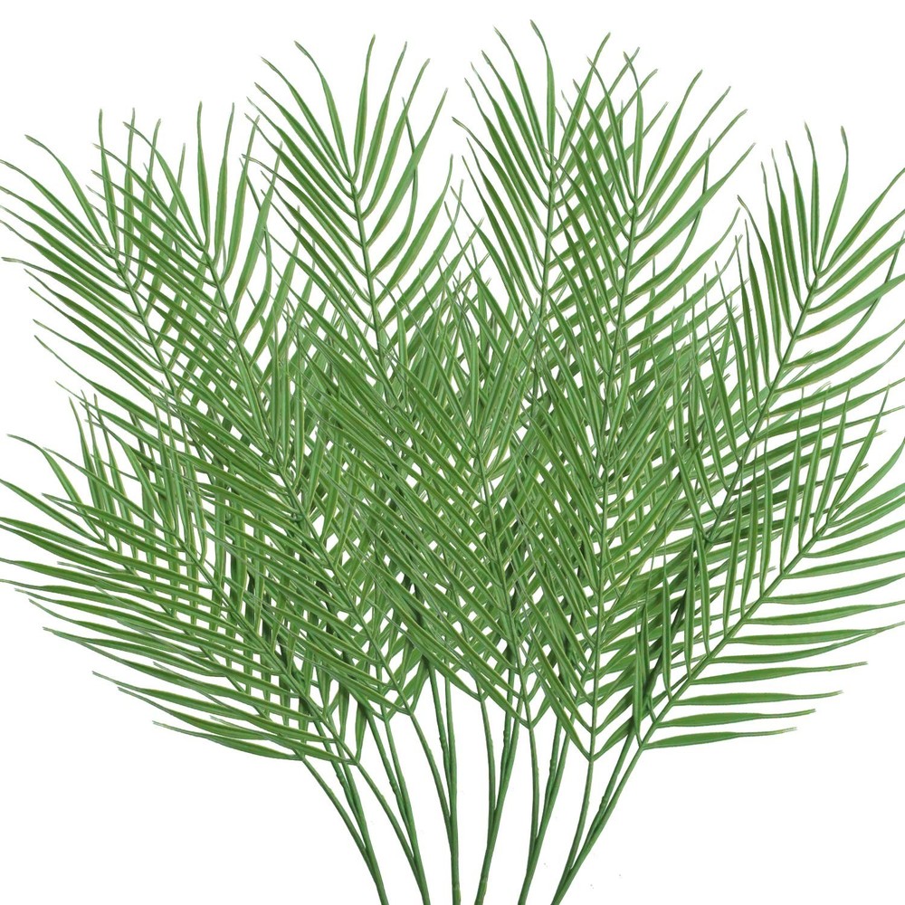 18 Branches 27 Inch 6 pieces (18 leaves total), 26″ x 12″ x 6″, Green
