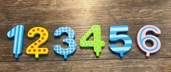 Goki Wooden Birthday Train, Interchangeable Numbers 1-6, Candles Not Included