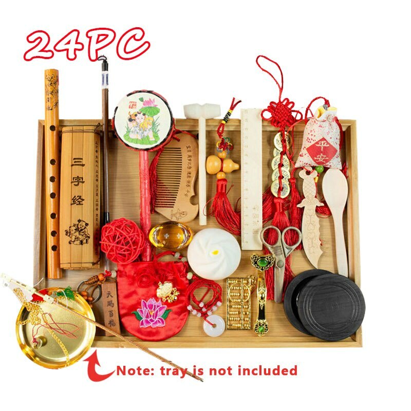 Baby Catching Weekly Supplies Retro Chinese Style Catch The Week Suit Props