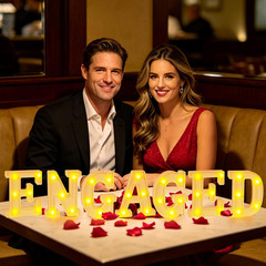Engagement Party Decorations Wedding Decorations, 7Pcs Engagements Party Decor E