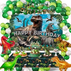 SPIGHTDEX Dinosaur Birthday Party Decorations Kit for Boys – Dino Party Supplies