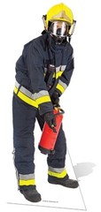 Fireman Cardboard Cutout Fun Figure 183cm Tall – Great for Special Occasions