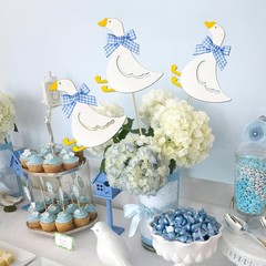 Silly Goose Centerpiece Sticks 12PCS Silly Goose Baby Shower Decorations Blue…