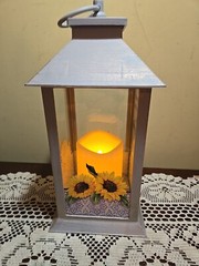 Sunflower LED Lantern Candle Light May Your Days Be Filled With Sunshine Gift