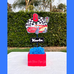 Lightning McQueen, CARS centerpieces, Disney cars birthday party