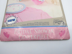 VTG Honeycomb Umbrella Bridal Shower Centerpiece By Gibson Pink Hearts
