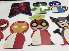 Spiderman And Super Heroes Birthday Banner + Table Toppers