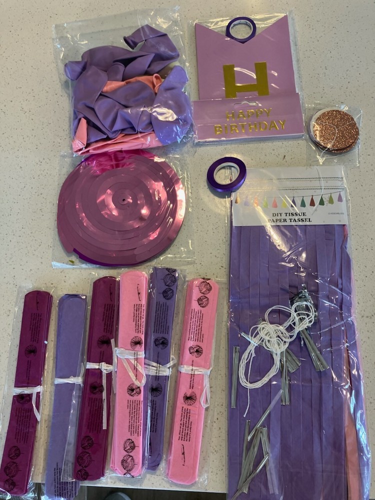 Happy Birthday Do-It-Yourself Party Decorations Kit multiple types