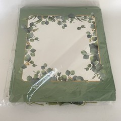 Bridal Shower Party Decorations Kit Rose Gold Green Eucalyptus Balloons Cube Box