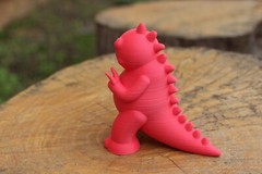 Godric the Tiny Godzilla – Cute rendition inspired by the Gojira Japanese movies