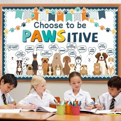 Pet Dog Classroom Bulletin Board Decorations Puppy Dog Paw Bulletin Board Set…