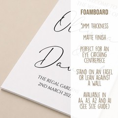 Personalised Wedding Welcome Sign | Custom Wedding Board, Wedding Signage