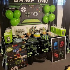 Gamer Birthday Decorations Video Game Birthday Decorations for Boys Game on