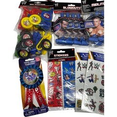 WWE Huge Party Supplies Lot John Cena The Rock CM Punk Sheamus Rey Mysterio Cups