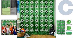 Vibrant Soccer Streamers Backdrop – 2 Pack | Perfect for 2026 Soccer Parties
