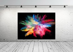 8x6FT Colorful Bokeh Backdrop On Black Bokeh Wall Birthday Backdrop Photography