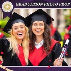 40 Pcs Graduation Cap Ballpoint Pen, Congrats Grad Rollerball Pen Black Purple