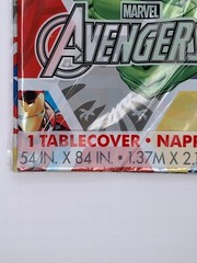 Marvel Avengers Plastic Disposable Tablecovering 54 in by 84 in birthday theme