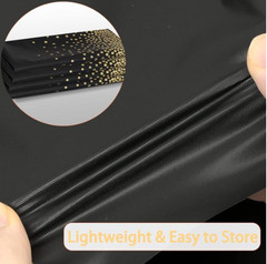4 Pack Disposable Plastic Tablecloths, Table Runner Set Plastic Rectangle Black