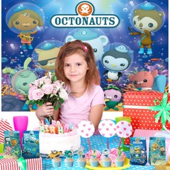 Octonauts Party Decorations Set Balloons Cake Toppers Banner Birthday Gift Kids