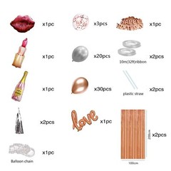Rose Gold birthday decorations for women ，happy birthday party decorations fo…