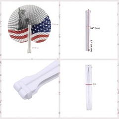 20 Pack Paper Folding Hand Fans,Decoration Stars & Stripes July 4th Patriotic…