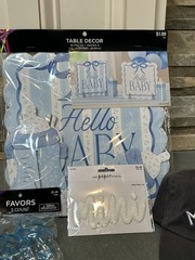 Baby Shower/Arrival Decor Bundle – table top decor,Pacifiers,Mini Me Hat & Patch