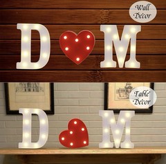 Light Up Letter, Marquee Sign, Letter Light Wedding, Birthday, Party, Home Decor