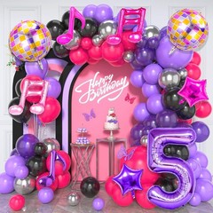 9 Pcs Kpop Birthday Decorations, Kpop Music Balloons