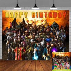 Mortal Kombat Party Decorations Party Supplies Backdrop Banner Poster 7x5ft