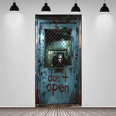 72×35″ Halloween Door Banner Scary Ghost Hospital Party Photo Backdrop