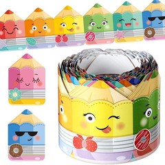 7cm*10M Peel & Stick Border, Pencil Chalkboard Pattern Tape for Room Wall Art