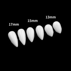 FINGOOO Halloween Vampire Teeth,3 Pairs Horror False Teeth for 3pairs