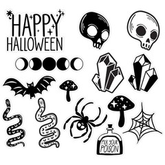 Spellbound Haunted House Carnival Halloween Party Decoration Paper Cutouts