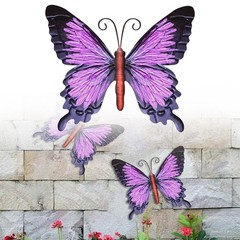 Home Wall Hanging Metal Wall Decor Garden Home Decor Large Metal Purple