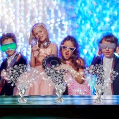 3 Pcs Disco Table Decorations Metallic Gleam Foil Spray Centerpieces Silver D…