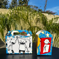 Diary wimpy kid Party Gift Box Supplies happy birthday centerpiece decoration