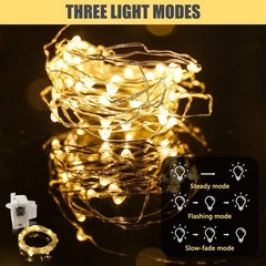 10-50PCS LED Balloons Transparent Bubble Bobo w/Warm White Lights Party Decor