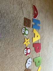 Mario And Luigi Birthday Banner