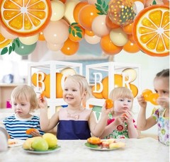 138Pcs Little Cutie Baby Shower Balloon Boxes Decorations, Baby Block with Lette