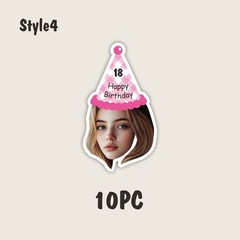 Personalized Birthday Party Banner with Name,Age &Photo – Custom Numbered Years☋